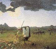 Giovanni Segantini The Hay Harvest France oil painting artist